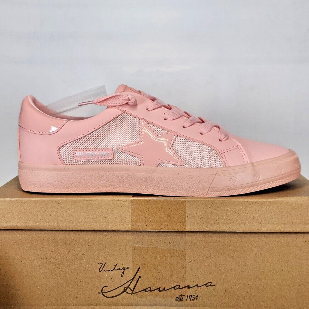 Vintage Havana Sneakers Women Size 8.5 Blush Mighty Star Lace Up Low Top